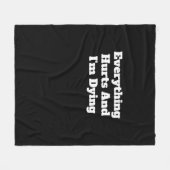 Alles humeurt en ik gooi een vlinderbak. fleece deken (Voorkant (Horizontaal))