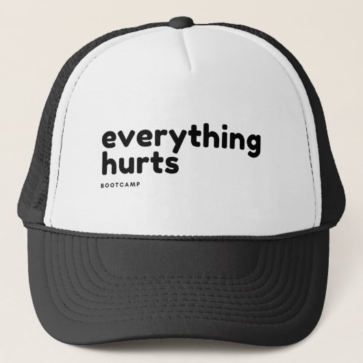 Alles Hurts Boot Camp Trucker Hat Trucker Pet (Voorkant)
