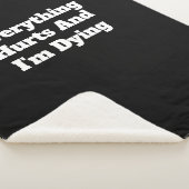 Alles huurt en ik gooi Sherpa Blanket. Sherpa Deken (3/4)