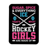 Alles Ijs Hockey Meisjes  Magneet (Verticaal)