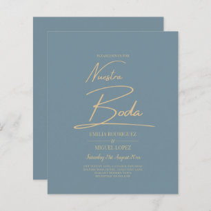 Alles-in-1 Elegant Zee Glas Blauwgroen Goud Nuestr