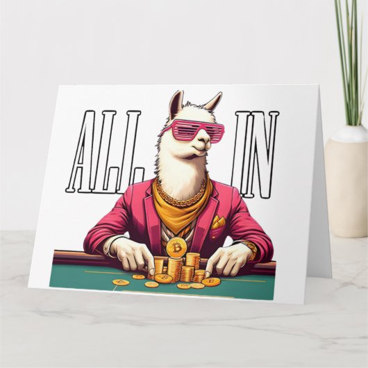 ALLES IN Crypto Bitcoin lamacrazylife - BTC crypto Kaart (Voorkant)