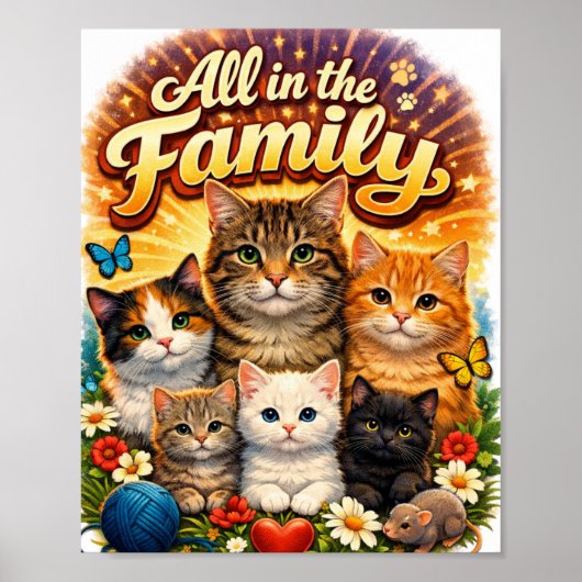 Alles in de familie poster (Voorkant)