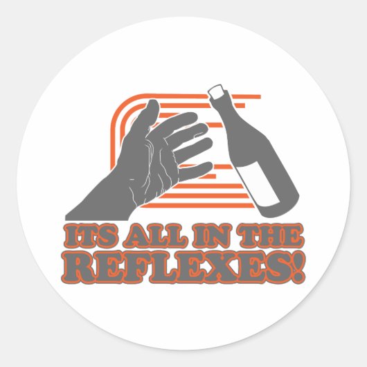Alles in de reflexen ronde sticker (Voorkant)