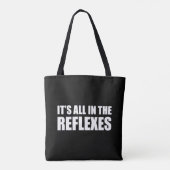 Alles in de reflexen tote bag (Achterkant)