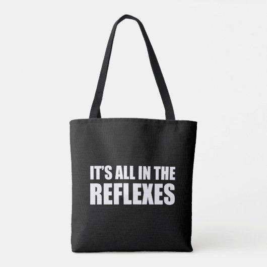 Alles in de reflexen tote bag (Achterkant)