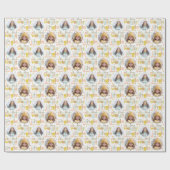 Alles in de weg | Kerst van de twee foto's Cadeaupapier (Vlak)