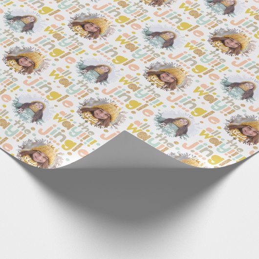 Alles in de weg | Kerst van de twee foto's Cadeaupapier (Hoek)