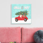 Alles in de weg | Santa Car Canvas Afdruk (Insitu (Woonkamer))