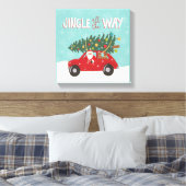 Alles in de weg | Santa Car Canvas Afdruk (Insitu (Slaapkamer))