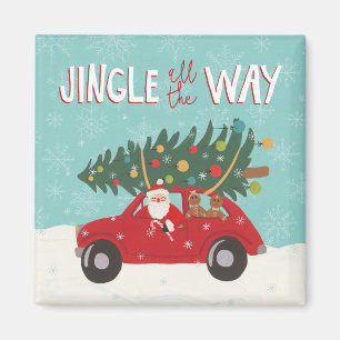 Alles in de weg Santa Car Magneet