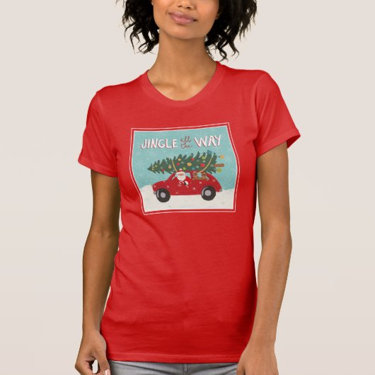 Alles in de weg | Santa Car T-shirt (Voorkant)