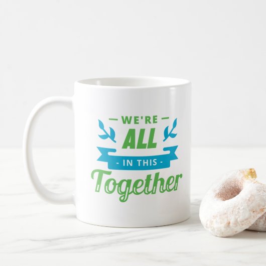 Alles in dit samen koffiemok (Met donut)