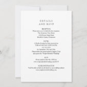 Alles in een 4 foto collage gouden script bruiloft kaart (Achterkant)