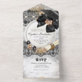 ALLES IN ÉÉN Bling Afstuderen Uitnodiging (Binnen)