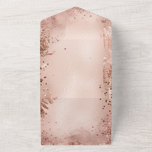 ALLES IN ÉÉN Bling Uitnodiging Design (Buitenkant)