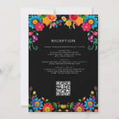 Alles in een bloemige Mexicaanse kleurrijke Fiesta Kaart (Achterkant)