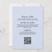 Alles in een Blueberry Berry Sweet Bow Baby shower Kaart (Achterkant)