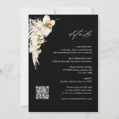 Alles in één Boho Pampas Grass Orchid Weddenschap Kaart (Achterkant)