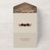 Alles in één Bourgogne pompoen All In One Uitnodiging (Buitenkant)