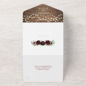 Alles in één Bourgogne pompoen All In One Uitnodiging (Buitenkant)