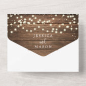 Alles in één Bourgogne pompoen All In One Uitnodiging (Achterkant)