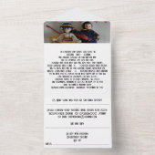 Alles in één bruiloft all in one uitnodiging (Binnen)