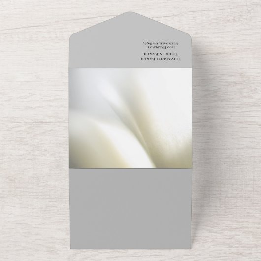 Alles in één bruiloft all in one uitnodiging (Buitenkant)