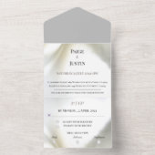 Alles in één bruiloft all in one uitnodiging (Binnen)