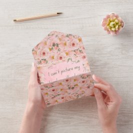 Alles in één bruiloft all in one uitnodiging