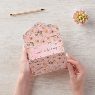 Alles in één bruiloft all in one uitnodiging