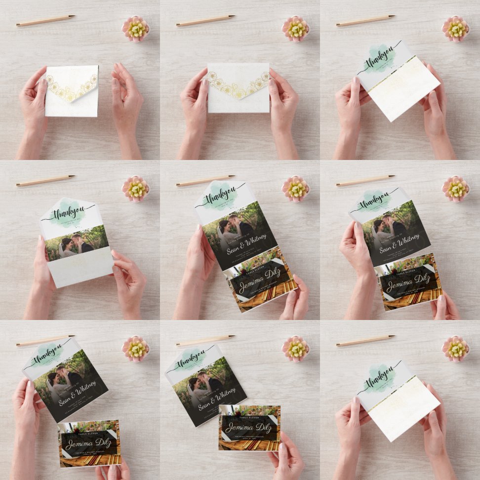 Alles in één bruiloft all in one uitnodiging