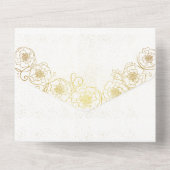 Alles in één bruiloft all in one uitnodiging (Achterkant)