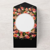 Alles in één bruiloft all in one uitnodiging (Buitenkant)