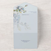 Alles in één bruiloft all in one uitnodiging (Buitenkant)