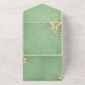 Alles in één bruiloft all in one uitnodiging (Buitenkant)