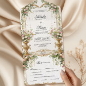 Alles in één bruiloft all in one uitnodiging