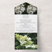 Alles in één bruiloft all in one uitnodiging (Binnen)