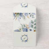 Alles in één bruiloft all in one uitnodiging (Buitenkant)