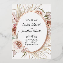 Alles in één bruiloft Boho Floral Real Roos Gold