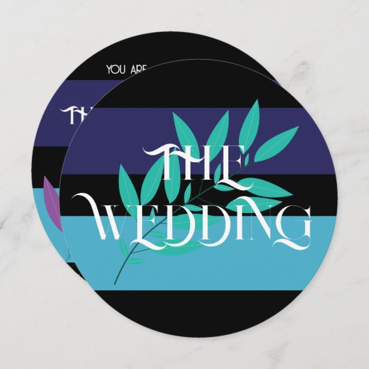 Alles in één bruiloft kaart (Voorkant / Achterkant)