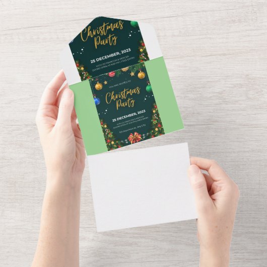 Alles in één bruiloft uitnodigen 2023, all in one uitnodiging (Afscheurbaar)