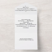 Alles in één bruiloft uitnodiging (Binnen)