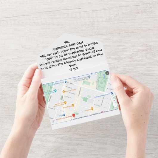 Alles in één bruiloft uitnodiging (Opening)