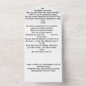 Alles in één bruiloft uitnodiging (Binnen)