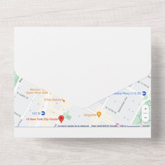 Alles in één bruiloft uitnodiging (Achterkant)