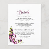 Alles in één budget roze bloemenbruiloft (Achterkant)