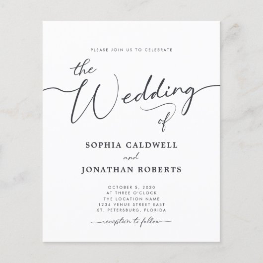 Alles in één budgetkalligrafie (Voorkant)