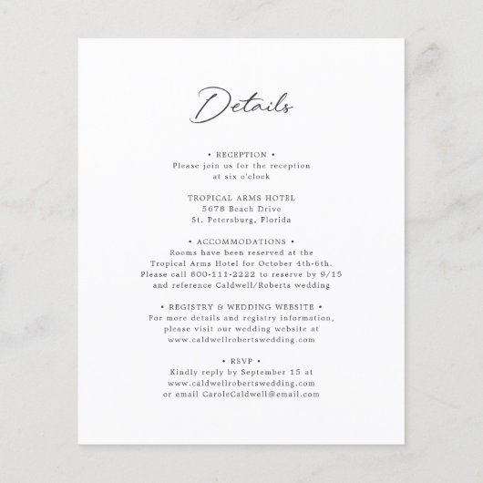 Alles in één budgetkalligrafie (Achterkant)