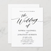 Alles in één budgetkalligrafie (Voorkant / Achterkant)